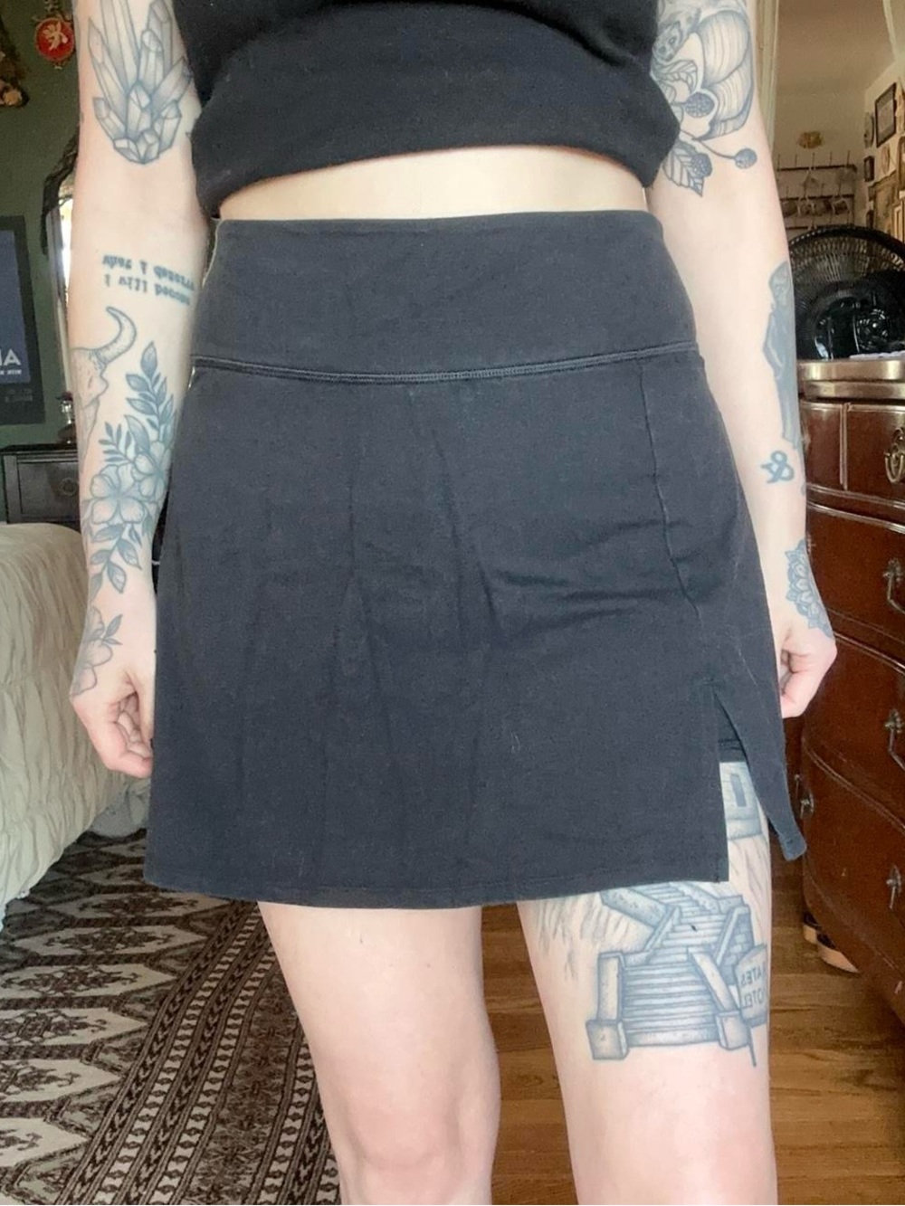 Old Navy Active Black High-Rise PowerChill Top